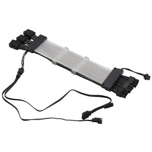 Cable de Extensión para Tira de Luces LED RGB, 3*8 Pines, con Funda Trenzada de Plástico, para GPU, PSU, PC, en Stock - Product Image 4