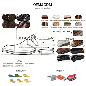 OEM Custom High Quality Men's British Inspired Business Casual Retro Square Toe Loafers Breathable Waterproof Wedding <b>Shoes</b> - Product Image 4