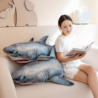Peluches et marionnettes interactives en forme de requin mignon - Jouet en peluche doux pour enfants, cadeau d'Halloween, peluches personnalisées