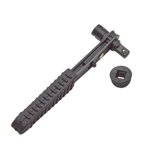 Ratchet Wrench 1/4 In Hex Opening Black Surface Cast Iron Material Reversible With Serrated Jaw For Diy Use - Product Image 3