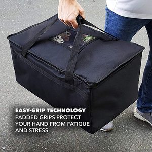 Bolsa de Reparto de Pizza con Aislamiento Térmico, Diseño Clásico, Resistente, Color Rojo, para Entrega de Comida Caliente - Product Image 2