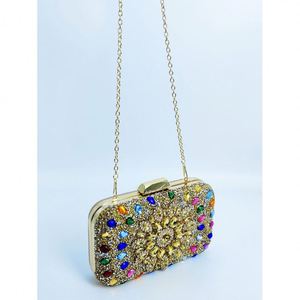 Düğün Gelinlik Balo Elmas Taşlı Çanta Kadın Boncuklu Kristal Debriyaj Abiye Çanta - Product Image 2
