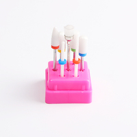 Kit de forets céramiques multifonctionnels – Pièces professionnelles portables pour ponceuse à ongles, pour le ponçage des capsules d'ongles en acrylique et le nettoyage des cuticules