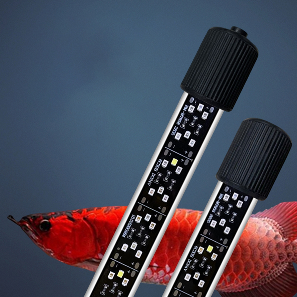 3列LED水槽ライトRGBハイライト24V低電圧防水淡水植物水草成長照明用