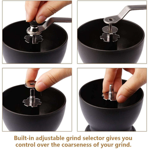 Moulin manuel en acier inoxydable noir à usage domestique et commercial, machine d'extraction professionnelle à concentration italienne - Product Image 3