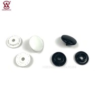 Boutons à pression ronds pour bavoir T5 couvercle en plastique bouton-poussoir attache pour vêtements accessoires bricolage artisanat