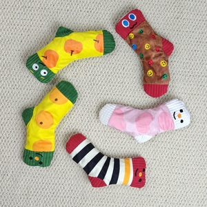 Jouet sonore en peluche écologique pour animaux de compagnie, chaussettes en papier froissé, jouet à mâcher couineur pour chiens de petite et moyenne taille, distributeur de nourriture anti-ennui - Product Image 6