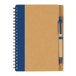 Custom Logo Notebooks With Coil Ledger Loose-Leaf Binding Memo Journal