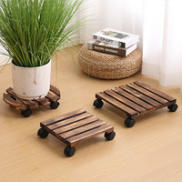 Support de plantes sur roulettes Coaster Garden Pot Dolly, support rond pour fleurs, plateau roulant pour plantes, supports de plantes pour plantes d'intérieur