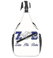 Nouveau Sac Messager Unisexe Personnalisé NSPDK Sisters Sorority, Design Perles et Lettres Grecques, Sac de Poitrine pour Voyage et Activités de Plein Air