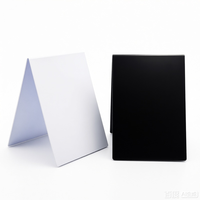 Support de table vierge en acrylique de haute qualité pour carte de membre NFC et QR code personnalisé pour médias sociaux, avec fonction RFID et support d'avis