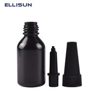 Bouteille de distribution de colle anaérobie et colle UV en plastique LDPE vide de 10 ml, avec buse, de fabrication originale
