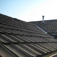 Hausbaumaterialien Metalldachziegel Bestseller in Nigeria und Kenia Farbige Steinbeschichtete Metalldachplatten