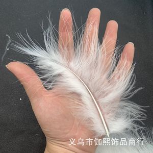 White <b>Down</b> <b>Feather</b> Pendant 150mm For DIY Car Decorations And Accessories - Product Image 4