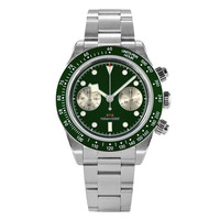 Montres chronographes automatiques multifonctions 40MM Seagull ST1901 Mouvement 100M Montres d'affaires lumineuses étanches pour hommes