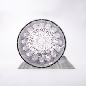 Vaso de cristal antiguo transparente cortado a mano estilo japonés Edo Kiriko con carcasa gris whisky Brandy Rocks vaso de chupito - Product Image 2