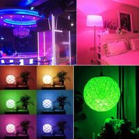 Ampoule LED RGB SKY Factory E14 E27 à changement de couleur, télécommande, globe en aluminium, usage résidentiel, alimentation CA 10W 12W CRI>80