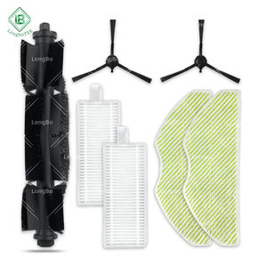 Cepillo de rodillo principal, cepillo lateral, filtro Hepa, almohadilla de mopa de repuesto para Tefal Rowentas SERIE 75 S + 75 S + RR8567WH RR8587WH - Product Image 1