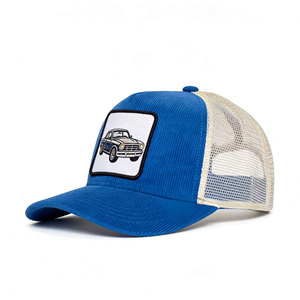 Gorra de Béisbol de 5 Paneles Estilo Deportivo Vintage con Parche de Logotipo, Gorras de Pana con Hebilla Metálica Ajustable, Unisex, para Todas las Temporadas - Product Image 3