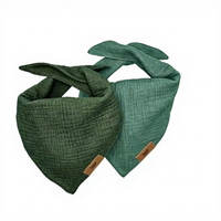 Bandana pour chien personnalisable avec logo, en coton à carreaux, réglable, violet et marron, faible MOQ, respirant, léger, vente en gros