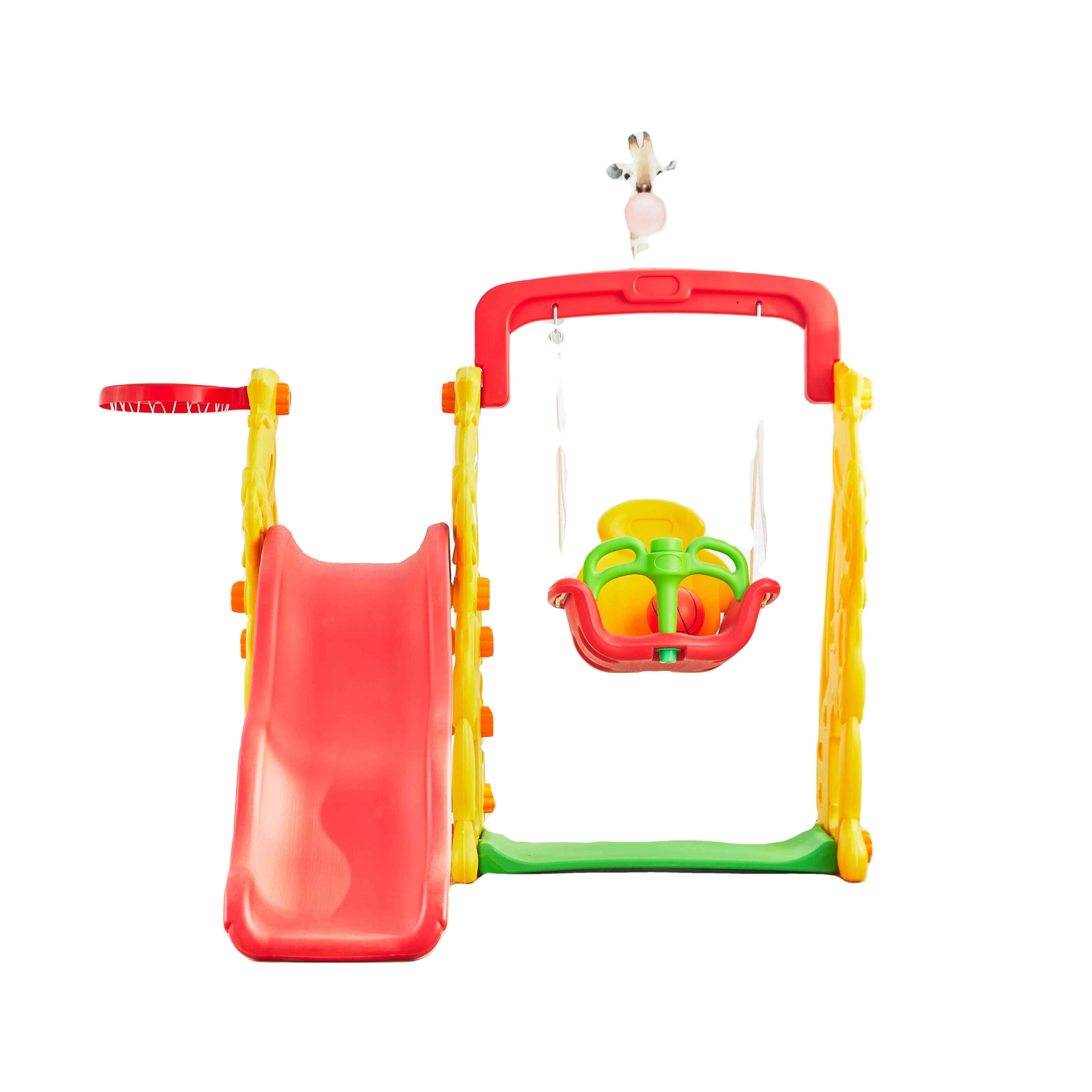 Factory Supply Easy To Install Bunny Design Happy Toy Center Play Swing Set For Children