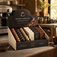 Cajas de Exhibición PDQ Personalizadas para Mostrador, para Empaquetado Minorista de Cápsulas de Café