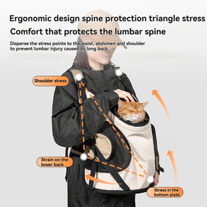 <span class=keywords><strong>Sac</strong></span> de transport ergonomique <span class=keywords><strong>pour</strong></span> animaux de compagnie, en tissu Oxford imperméable et anti-rayures, <span class=keywords><strong>pour</strong></span> petits chiens, avec équilibrage du poids, à porter à l'avant - Product Image 3