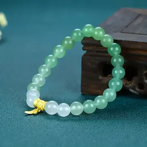 Pulsera de Piedra Natural con Cuentas de Vidrio Coloridas, Experto en Armonía en Relaciones, Etiqueta Blanca, Paquete Listo para Comercio Electrónico - Product Image 1