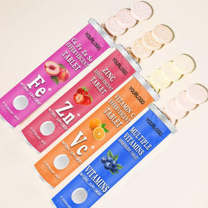 טבליות תוססות ויטמין C למבוגרים 1000 מ\\\"ג עם תמיכה חיסונית של אבץ, נוגדי חמצון, סידן, ברזל וסלניום - סיטונאי מפעל, ייצור לפי הזמנה - Product Image 3