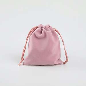 Sacs cadeaux en daim, pochettes en velours recyclables, impression sérigraphique personnalisée, cordon de serrage, bagues, montres, lunettes, colliers, bijoux - Product Image 2