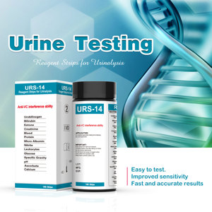Bandelettes de <span class=keywords><strong>test</strong></span> <span class=keywords><strong>urinaire</strong></span> médical OEM 14 en 1, analyse rapide des urines pour usage clinique et domestique, 100 bandelettes - Product Image 4