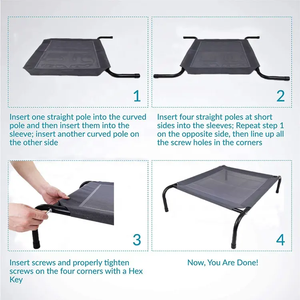 Nueva cama elevada para perros resistente y extraíble, fácil de llevar, tres tamaños <span class=keywords><strong>a</strong></span> elegir, tela transpirable e impermeable - Product Image 3