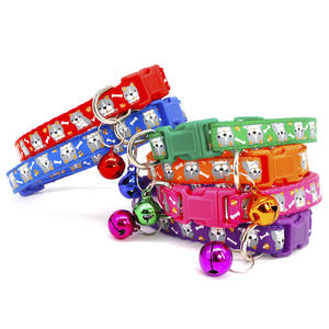 조절 가능한 1cm 애완동물 목걸이 소형견용 분실 방지 목걸이 맞춤 인쇄 고양이 애완동물 목걸이 벨 포함 - Product Image 2