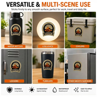 Autocollant graphique PET personnalisé, enseigne avec logo en relief, étiquettes, plaque signalétique, logos, étiquette autocollante