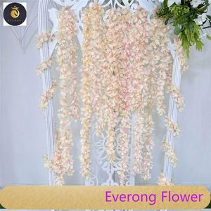 Canne à Neige Artificielle Décoration <span class=keywords><strong>de</strong></span> Mariage Rotin 200 cm 150 Têtes <span class=keywords><strong>de</strong></span> Fleurs Vigne Fleur Artificielle - Product Image 4
