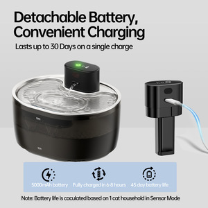 JiaBei Dispensador de Agua Recargable para Mascotas de Acero Inoxidable, Circulación Automática de Agua, Gran Capacidad, Bebedero para Perros y Gatos - Product Image 5