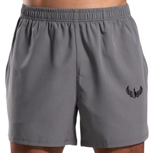 Shorts de sport gris pour homme, séchage rapide, performance optimale, avec poches latérales, légers, pour la course, la gym et le fitness - Product Image 3
