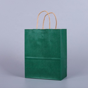 Bolsas de Papel Kraft para Llevar Compras, con Asas Blancas, Marrones <span class=keywords><strong>y</strong></span> Negras, Impresas con Logotipo Personalizado, Reciclables, al por Mayor - Product Image 4