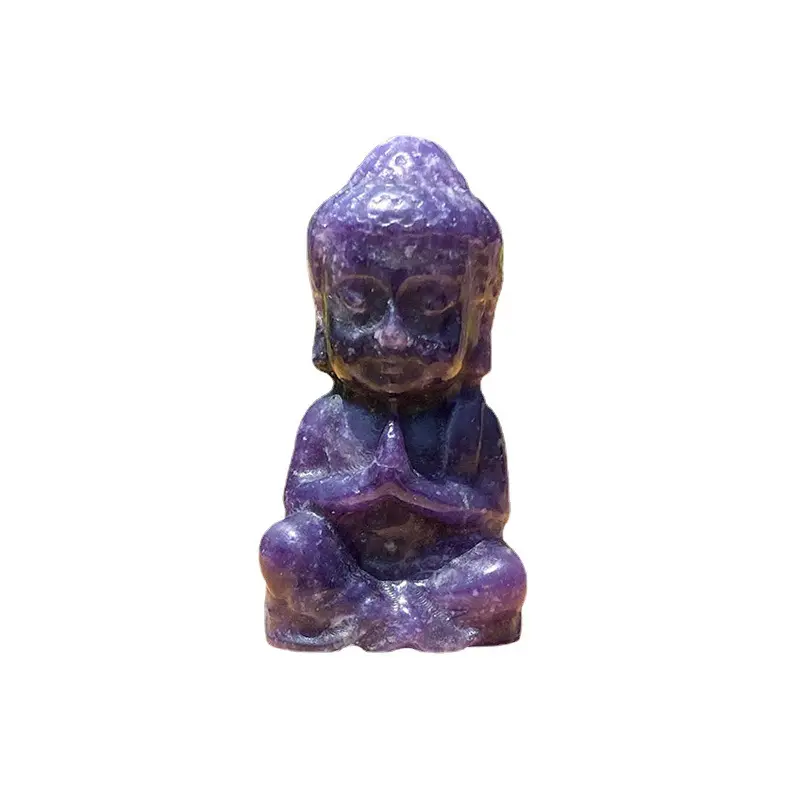 Amethyst ukiran metilst bayi buddha Tathagata bayi Buddha, kerajinan batu alami, patung Buddha Shakyamuni,