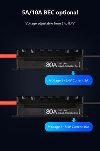 100A 2-6S Brushless ESC 10A BEC Speed Controller FPV <b>Drone</b> Accessories For Fixed Wing Aircraft UAV <b>RC</b> Model Spare Parts - Product Image 6