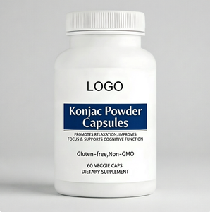 Cápsulas de Glucomanano de Konjac de Alta Viscosidad 500mg - Fibra Dietética Natural para el Control de Peso y la Saciedad - Marca Privada OEM/ODM - Product Image 1