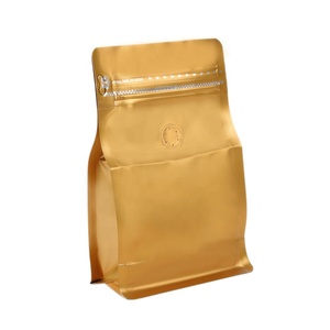 Bolsa de embalaje de alimentos de papel de aluminio termosellable, bolsas de embalaje de granos de café reciclados secos vacíos con válvula de cremallera - Product Image 3