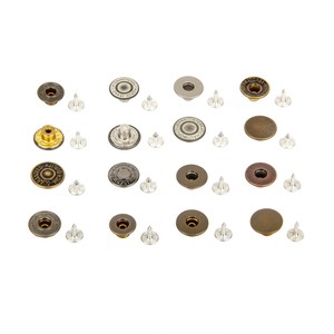 Fashion Custom logo Design Style Metal Silver Antique Brass Material Rivet Garment Denim Jeans <b>Button</b> - Product Image 1