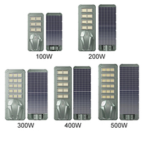 Lampadaires solaires à LED pour zones rurales, prix fabricant, en aluminium, étanches IP65, 100W, 200W, 300W, 400W, 500W