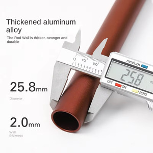 Palo per Tenda in Lega di Alluminio per Esterni, Supporto Ultra-Leggero Regolabile Telescopico, Modello RS225, Marca OEM, 1,2kg 65cm - Product Image 3