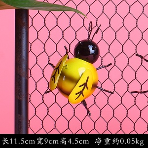เครื่องประดับผนังเหล็กดัดสไตล์อเมริกัน3D ผึ้งโลหะตกแต่งบ้านที่คิดถึงร้านกาแฟบาร์เสื้อผ้าทางเข้า - Product Image 2