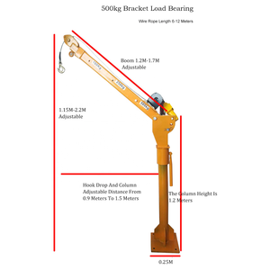 Derek Pengangkat Mobil Mini 12V, Derek Mobil Kecil 500Kg dengan Harga Bersaing - Product Image 2