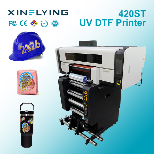 A2 Uv Dtf Impresora 4 Heads Roll to Roll Uv Dtf Sticker Printer 220V/110V UV Dtf Machine