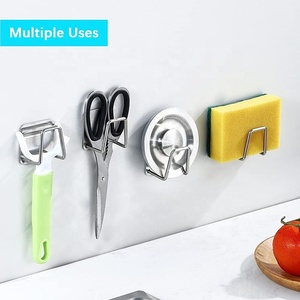 Mensola per lavello in spugna da cucina lavello per pulizia del bagno porta spugna porta ganci spugna - Product Image 6