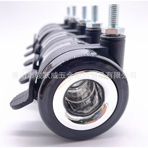 Roulettes pour meubles pivotantes électroplaquées, roue creuse 75 mm, fonctionnement silencieux - Product Image 5